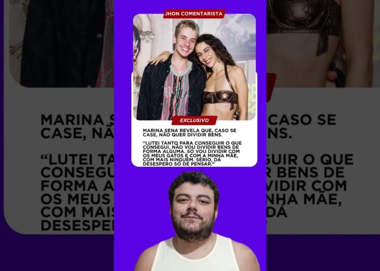 #marinasena revela que, caso se case, não quer dividir bens. #fofoca #julianofloss #fofocas #shorts