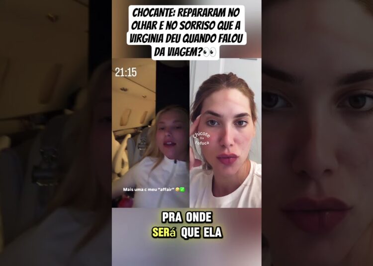 Repararam na reação e no sorrisinho da Virginia nesse take?