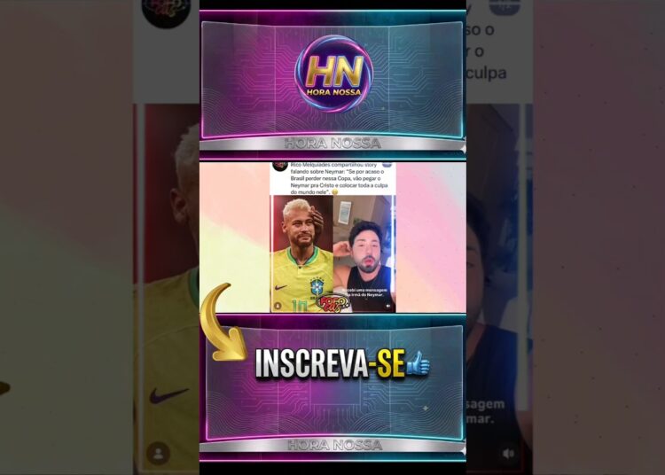 ⚠️ RICO MELQUIADES  PREOCUPADO COM NEYMAR ! 😰