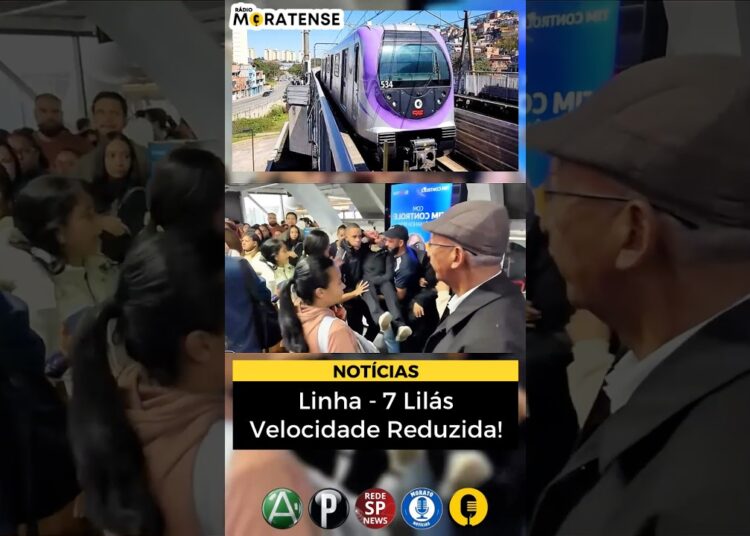 Linha 7 Lilás Velocidade Reduzida! #news #noticias #jornalismo #fofocas