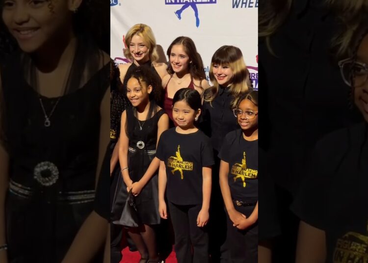 Cuteness on the Red Carpet! 🥹 Amber Glenn Distributes ‘Blade Angels’ Stickers for Future Stars! ⚡❤️