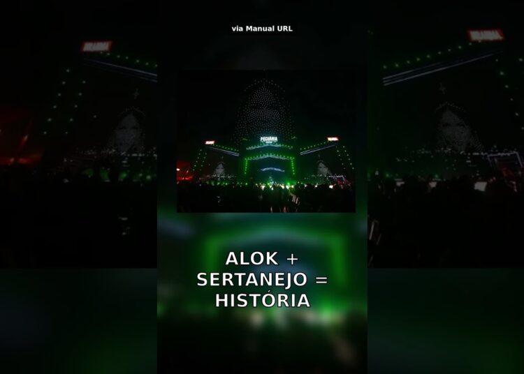 Alok faz 70 mil chorarem com drone do rosto de Marília! 😭 #Shorts