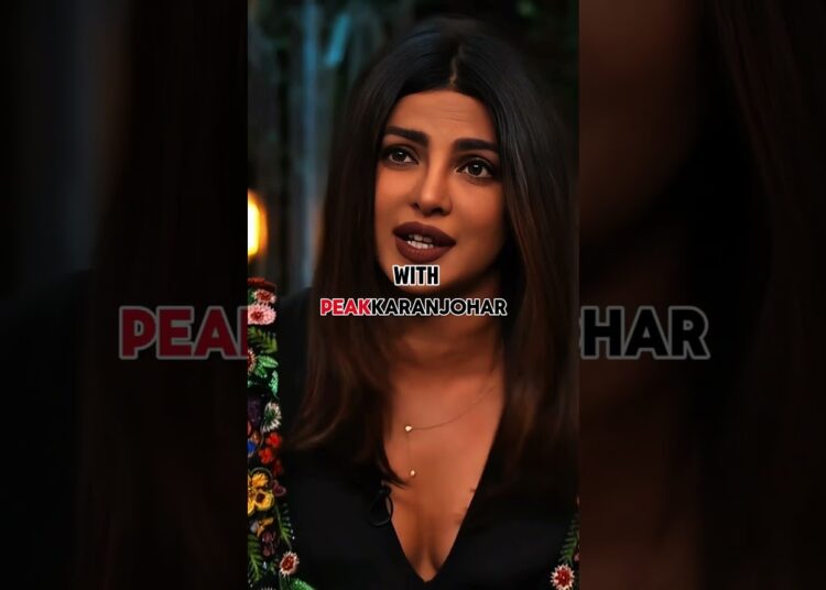 Priyanka Chopra Reveals the SECRET Behind Her Success😱#priyankachopra #hindi #karanjohar