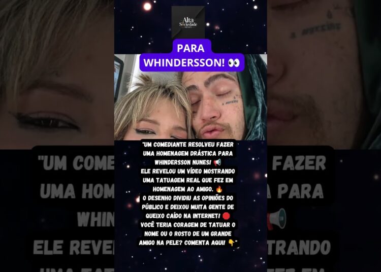 O BRASIL PAROU: Veja a homenagem que chocou a web e o próprio Whindersson! 👀🔥