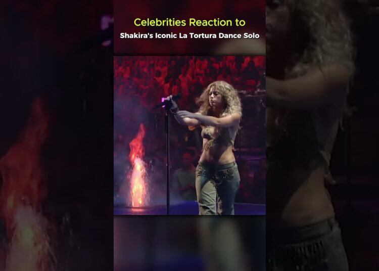 Celebrities React to Shakira’s ICONIC “La Tortura” Dance Solo