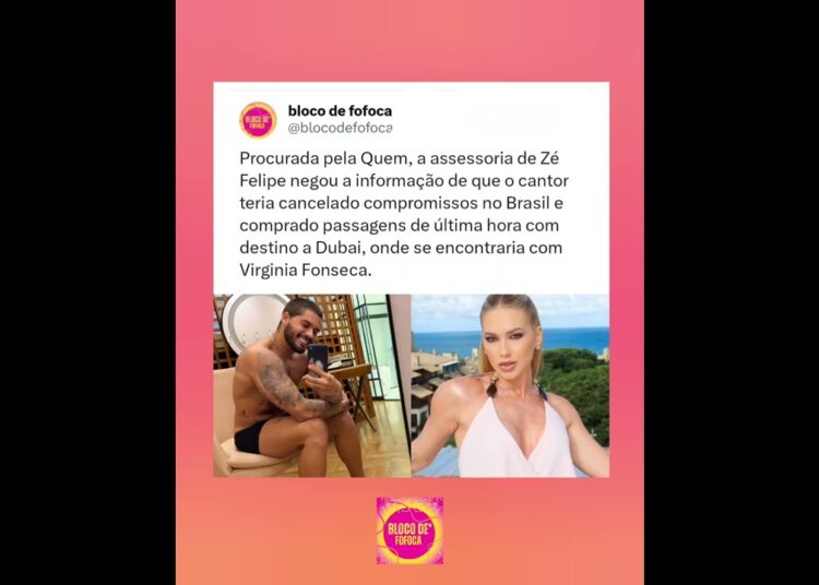 #zefelipe nega que comprou passagens para ver #virginia em Dubai.