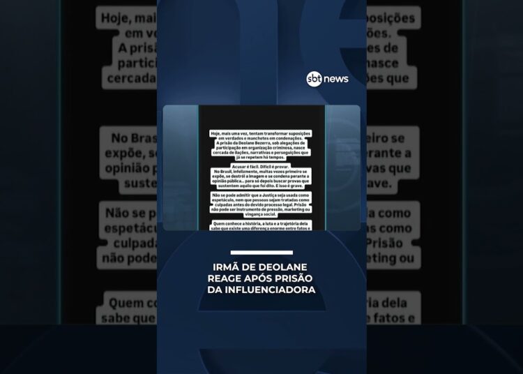 Irmã de Deolane rebate acusações após prisão da influenciadora | #NewsPrimeiraEdição