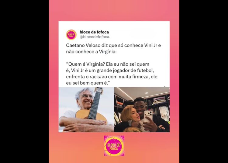 #caetanoveloso diz que só conhece #vinijr e não conhece a #virginia .#fofoca #fofocas