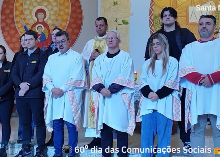 Santa Missa 60⁰ dia Mundial das Comunicações Sociais Paróquia Cristo Rei Realeza PR 17/05/26.