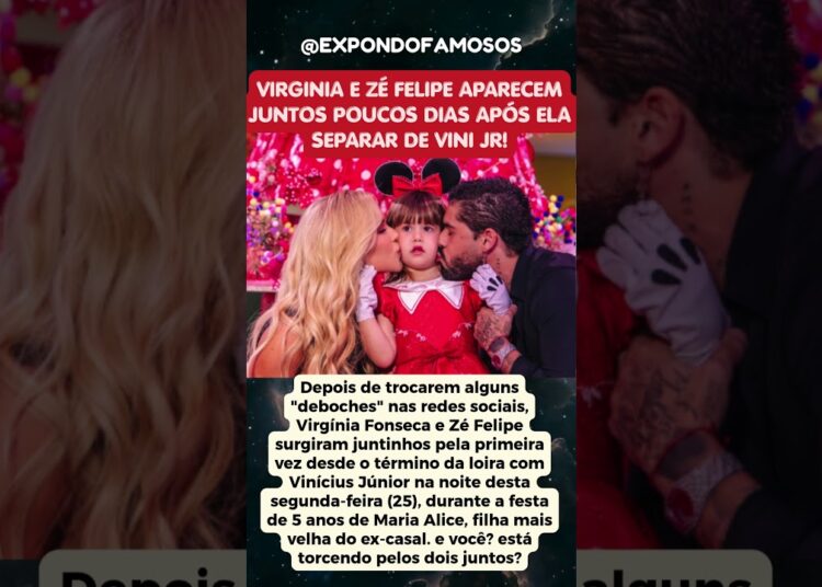 VIRGINIA E ZÉ FELIPE POSAM JUNTOS EM ANIVERSÁRIO DE MARIA ALICE E FÃS TORCEM PELO RETORNO DO CASAL!