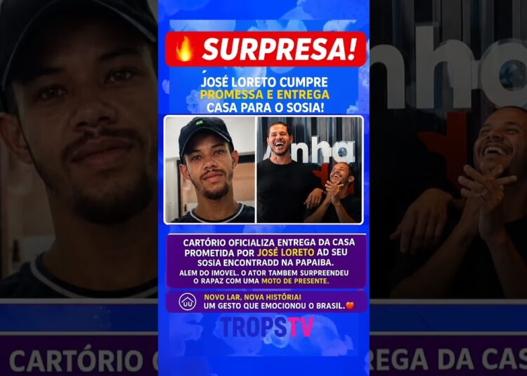 JOSÉ LORETO CUMPRIU A PROMESSA E DEU UMA CASA AO SEU SÓSIA! 😱🏠 #shortsfeed #viralvideo #foryou