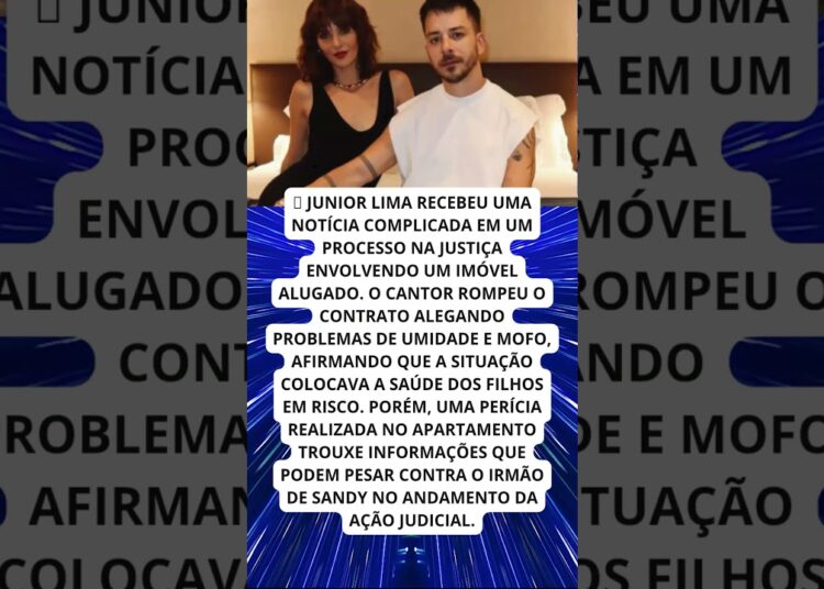 Junior Lima recebe notícia ruim em processo na Justiça!