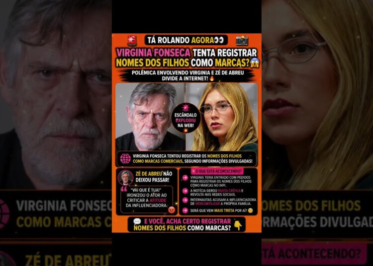 🚨VIRGINIA FONSECA VIRA ALVO DE CRÍTICAS APÓS TENTAR REGISTRAR NOMES DOS FILHOS COMO MARCAS!