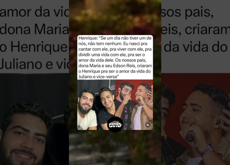 Henrique falou sobre a conexão intensa que vive com Juliano #fofocas #noticias #henriqueejuliano