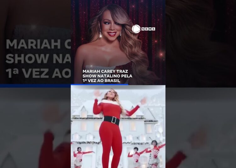 Mariah Carey confirma show natalino no Brasil pela 1ª vez. 📲 #RecordNews #Notícias #Shorts