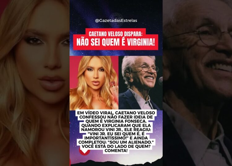 CAETANO VELOSO DISPARA: NÃO SEI QUEM É VIRGINIA!