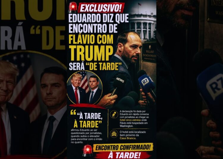 TRUMP E FLÁVIO BOLSONARO: ENCONTRO NOS EUA MOVIMENTA BASTIDORES! #ultimasnoticia #fyp #política