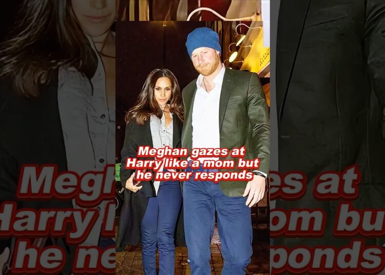 Meghan gazes at Harry like a mom but he never responds #meghan #harry #foryou #royal