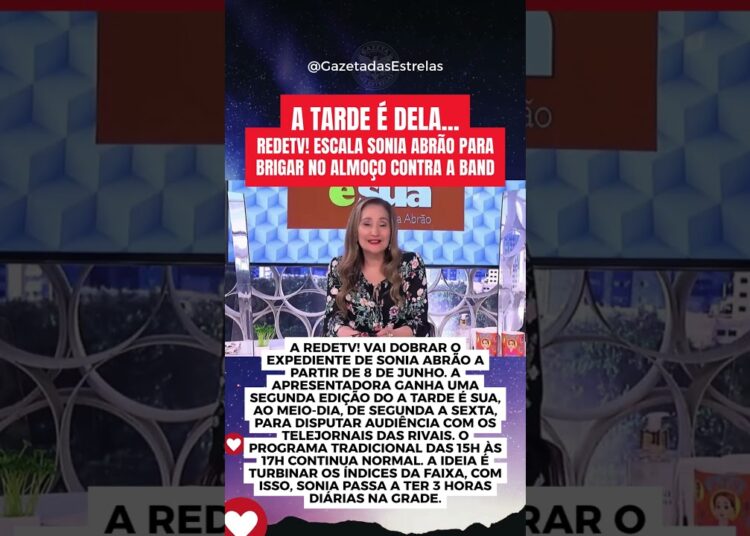 SERÁ QUE ELA AGUENTA? SONIA ABRÃO COM 3 HORAS NO AR! #soniaabrao #fofoca #redetv