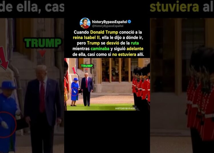 👑 El momento incómodo entre Trump y la reina