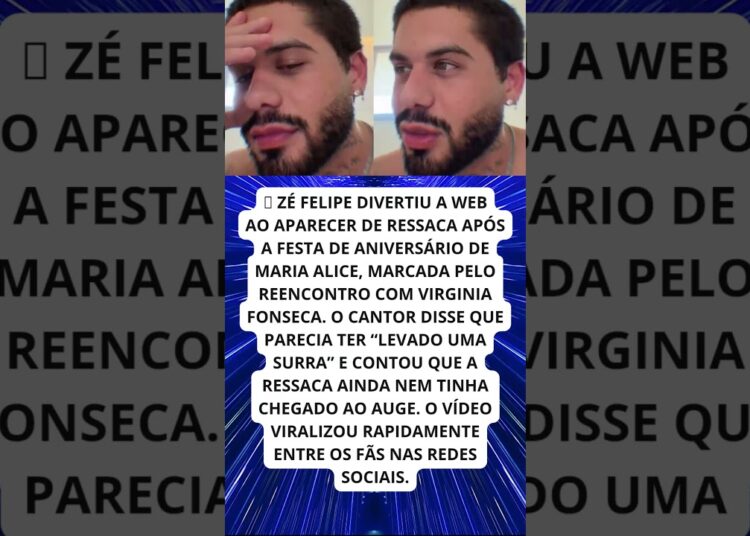 Zé Felipe surge destruído após festa com Virginia!