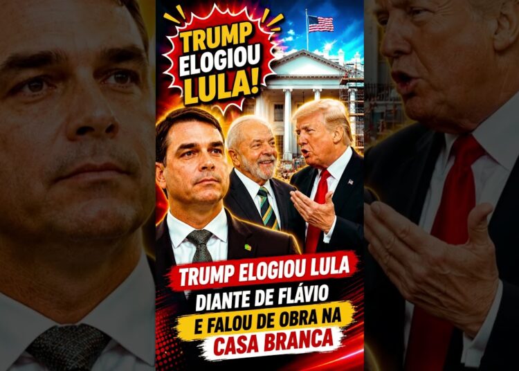 🚨TRUMP ELOGIA LULA DIANTE DE FLÁVIO  #celebridades #news #flaviobolsonaro #trump