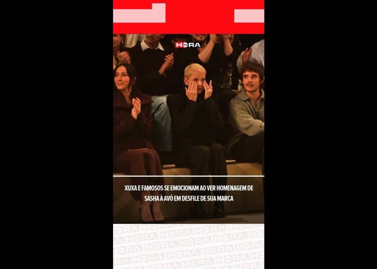 Xuxa e famosos se emocionam ao ver homenagem de Sasha à avó em desfile de sua marca