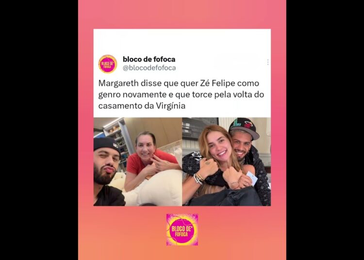 #margarethserrao  disse que quer #zefelipe como genro novamente. #fofoca #virginia #fofocas