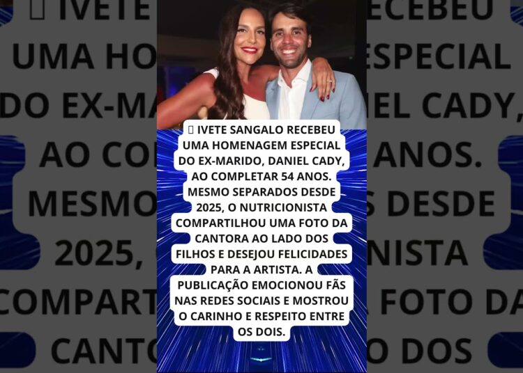 IVETE SANGALO GANHA HOMENAGEM DO EX MARIDO NO ANIVERSÁRIO!