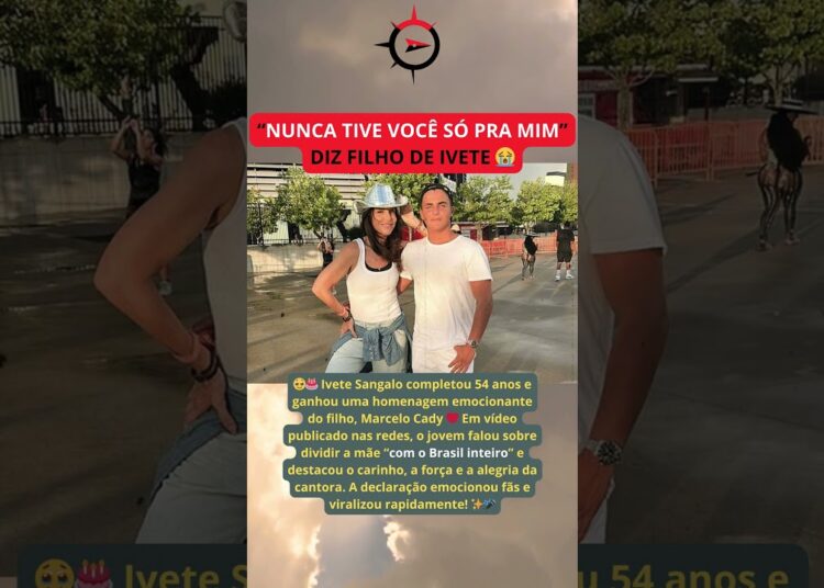 Filho de Ivete Sangalo emociona o Brasil com declaração: ‘Nunca tive você só pra mim’ 😭