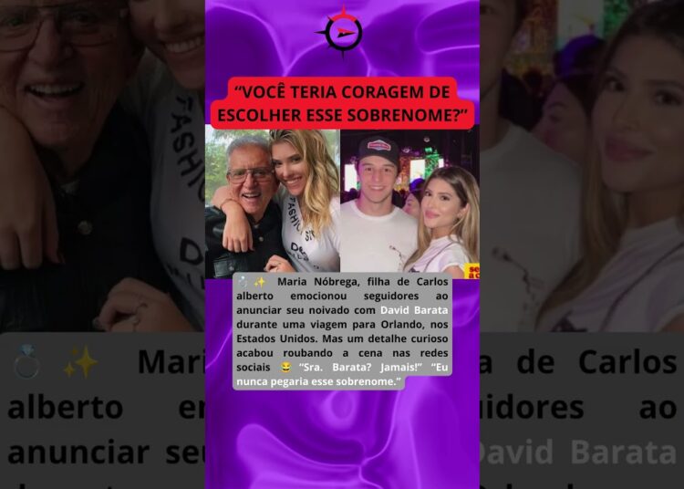 O sobrenome do noivo de Maria Nóbrega virou piada na internet: você aceitaria? 💍✨