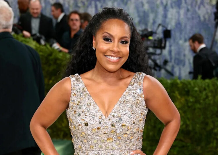 A apresentadora de 'Today' Sheinelle Jones participa do Met Gala em uma aparição em um evento raro