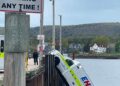 Ambulância cai do Annapolis Royal Wharf