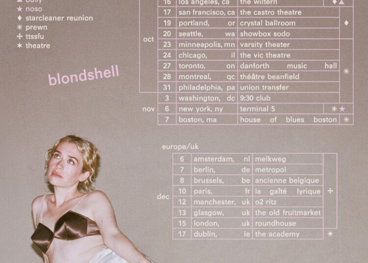Blondshell lança nova música “Heart Has to Work So Hard”, datas da turnê norte-americana
