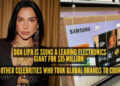 Dua Lipa está processando uma gigante de eletrônicos em US$ 15 milhões: 5 outras celebridades que levaram marcas globais a tribunal