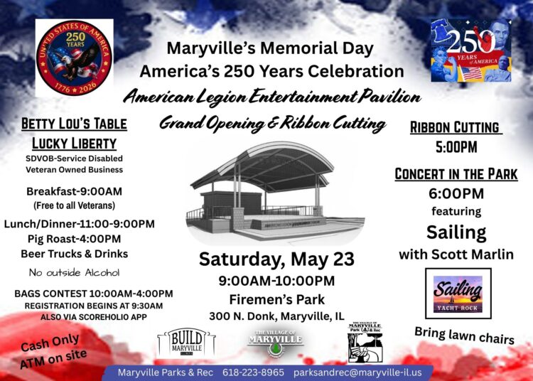 Evento do Maryville Memorial Day abrirá o pavilhão da Legião