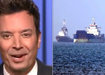 Jimmy Fallon transforma o plano de Trump para o Estreito de Ormuz em algo sujo