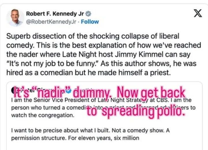 Jimmy Kimmel revida após o ataque de 'Dummy' RFK Jr.
