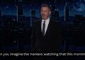 Jimmy Kimmel torra alegremente imagens de Trump falando sobre seu salão de baile de US$ 400 milhões