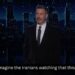 Jimmy Kimmel torra alegremente imagens de Trump falando sobre seu salão de baile de US$ 400 milhões