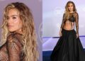 Karol G fica gótica em vestido preto transparente no American Music Awards 2026