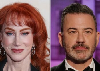 Kathy Griffin apoia Kimmel em meio a ataques de Trump