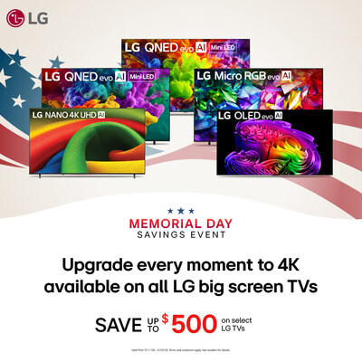 LG AUMENTA A ECONOMIA NESTE DIA MEMORIAL EM ELETRODOMÉSTICOS E PRODUTOS DE ENTRETENIMENTO