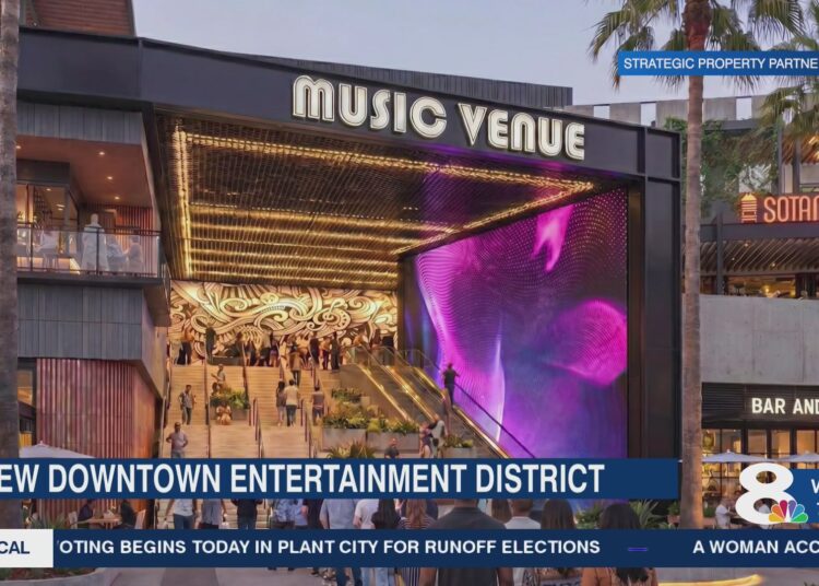 Local de música que faz parte do novo distrito de entretenimento proposto no centro de Tampa – WFLA
