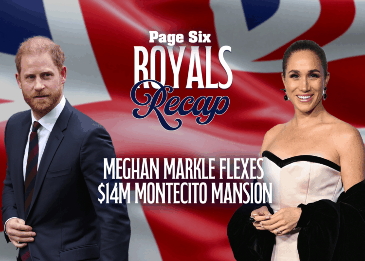Meghan Markle e Príncipe Harry dão uma nova olhada em sua mansão de US$ 14 milhões em Montecito