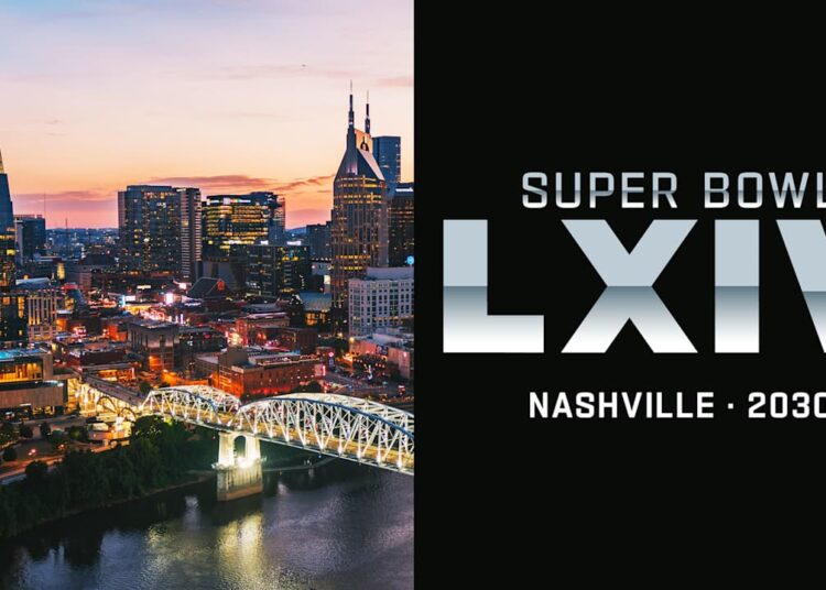 Nashville sediará o Super Bowl LXIV no New Nissan Stadium em 2030