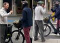 O ciclista Benedict Cumberbatch acirrou a briga de 'raiva na estrada' com o ciclista