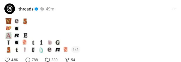 Os novos recursos de adesivos e música do Threads estão gerando grande FOMO entre usuários sem acesso