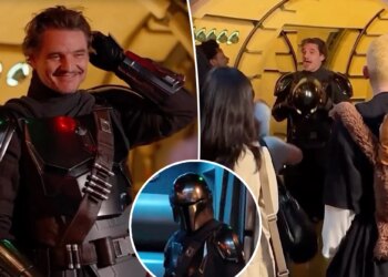 Pedro Pascal surpreende os fãs da Disneylândia ao se vestir de Mandaloriano em uma aparição surpresa