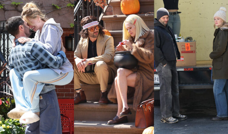 Penn Badgley e Meghann Fahy voltam ao trabalho filmando 'You Deserve Each Other' - Just Jared - Notícias e fofocas de celebridades